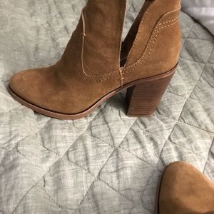 Tan booties